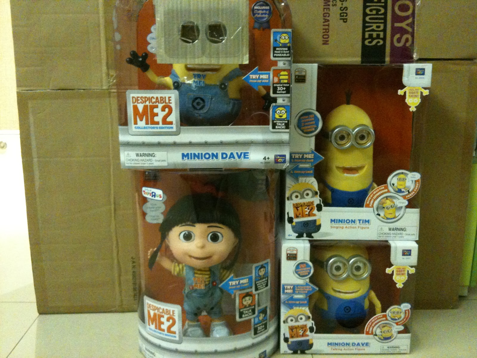 FTC New Arrival And Restock Of Despicable Me 2 Singing Action Figure 